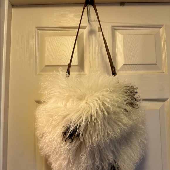 Brand new lambs hair handbag - Picture 1 of 5